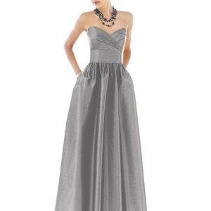 Gray Bridesmaid Dress